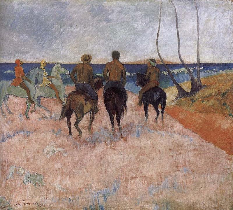 Paul Gauguin Cavalier seaside china oil painting image